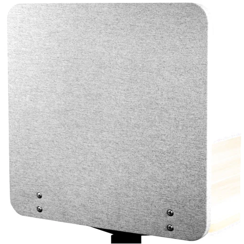 VIVO Clamp-on/Screw-on 24 x 24 inch Privacy Panel, Sound Absorbing Cubicle Desk Divider, Acoustic Partition, Gray, PP-1-V024G