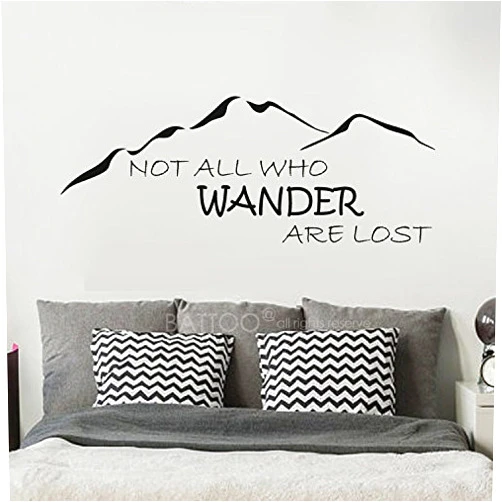 BATTOO Not All Who Wander are Lost Wall Decal Mountain Vinyl Sticker 22