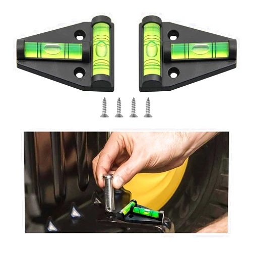 Gasedin 2 PCS T Type RV Levelers, RV Bubble Levels with Screws Mounting and Magnetism Dual-Use, Multipurpose Stablilization Levelers for RV, Camper, Furniture, Car Accessories
