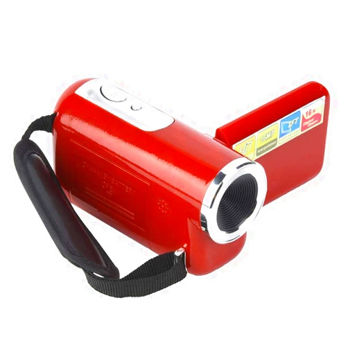 Aufee Photography Digital Camcorder, TFT LCD Sceen Digital Video Camera, Durable 16X HD for Cycling for Running(red)