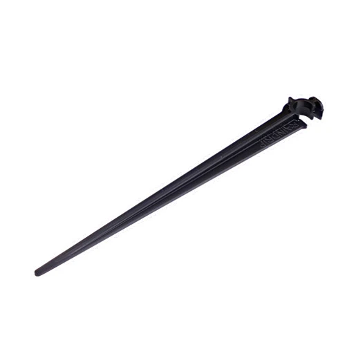 Raindrip R380CT 1/4-Inch Tubing Support Stake for Drip Irrigation Supply Tubing and Drip Systems, 4-Inch Long, Plastic, 10-Pack, Black