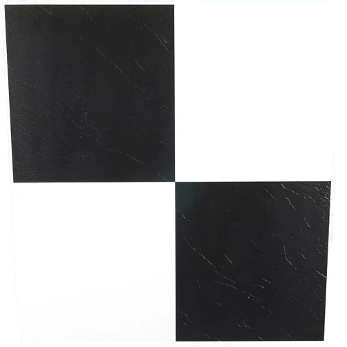 Achim Home Furnishings FTVSO10320 Nexus 12-Inch Vinyl Tile, Solid Black and White, Pack of 20