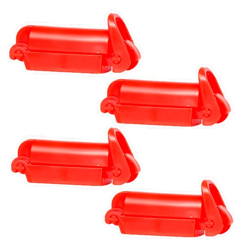 LiXiongBao 4 Pack Red Seat Safety Belt Clip Buckle for Baby Safety Universal Replacement for Baby and Kids Trend, Adjustable Guard Car Safety Seatbelt Clips