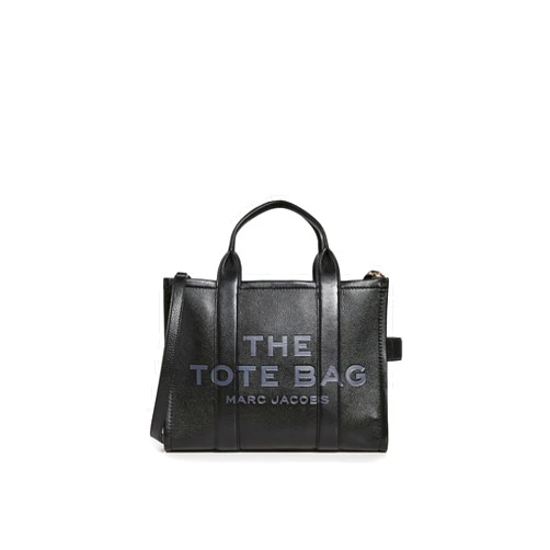 Marc Jacobs Women's The Leather Medium Tote Bag, Black, One Size