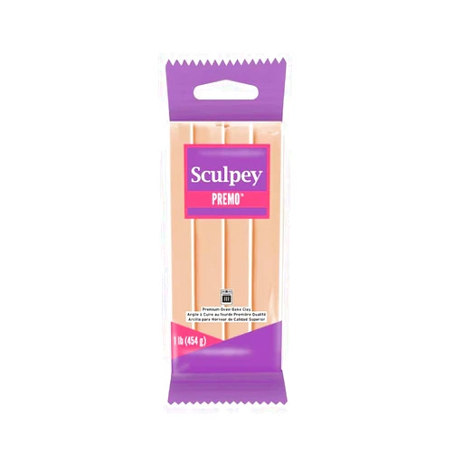 Sculpey Premo™ Polymer Oven-Bake Clay, Beige, Non Toxic, 1 lb. bar, Great for jewelry making, holiday, DIY, mixed media and home décor projects. Premium clay perfect for clayers and artists.