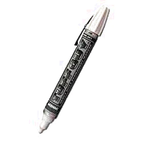 DYKEM 12 Dykem Brite Mark 40 #40008 medium tip WHITE paint permanent pen