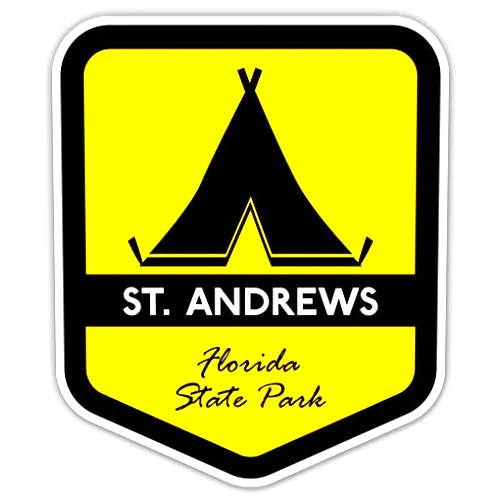 Squiddy St Andrews State Park Florida - Vinyl Sticker Decal for Phone, Laptop, Water Bottle (3