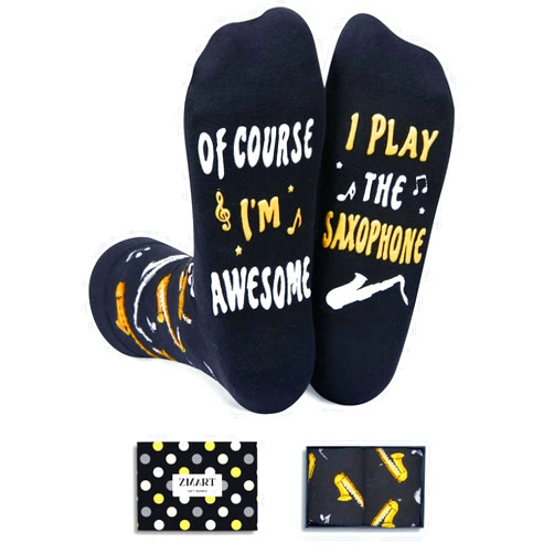Zmart Funny Gifts For Women Men - Funny Beach Bowling Piano Basketball Pickleball Guitar Gifts, Bowler Beach Socks