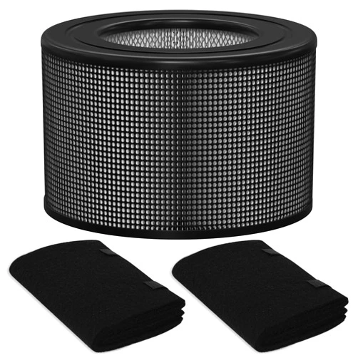 Allisfresh 10500 True HEPA Filter Replacement Kit Compatible with Honeywell 10500 (EV-10) 17000 17000-S 17005 Air Cleaner Purifiers, Part Number 20500 (1 HEPA + 2 Carbon Pre-Filter)
