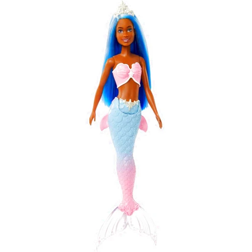 Barbie Dreamtopia Mermaid Doll with Blue Hair, Pink & Blue Ombre Tail & Headband Accessory