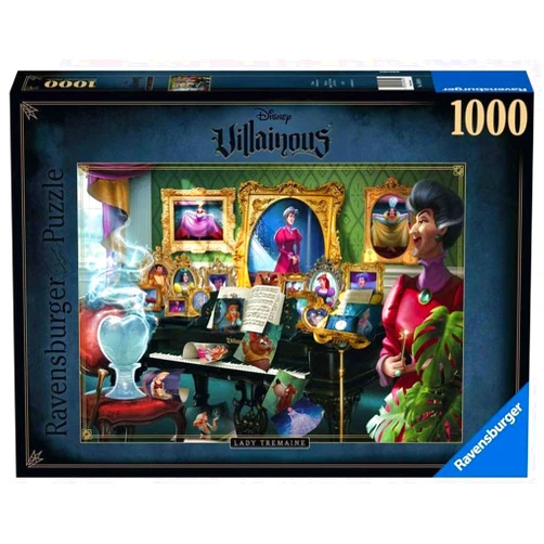 Ravensburger Disney Villainous: Lady Tremaine Puzzle - 1000-Piece Jigsaw Challenge for Adults | Unique Softclick Technology | Vibrant, Glare-Free Pieces | Ideal Gift for Puzzle Enthusiasts