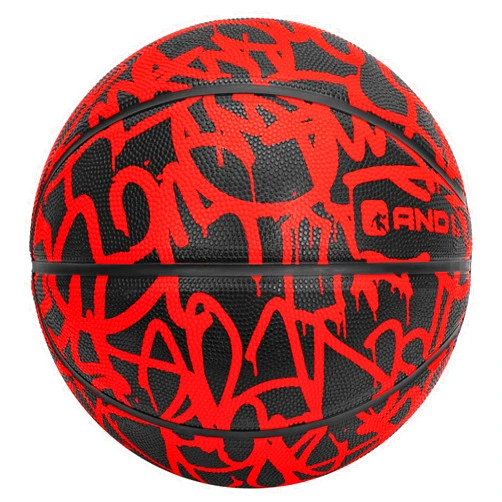 AND1 Fantom Graffiti Basketball: Official Regulation Size 7 (29.5 inches) Rubber Basketball - Deep Channel Construction Streetball, Made for Indoor Outdoor Basketball Games
