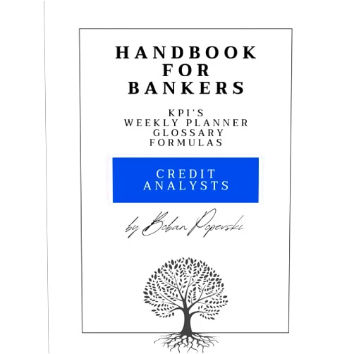 Boban Popevski,Ilija Popevski Handbook for Bankers: KPI’s, Weekly Planner, Glossary, Formulas for Credit Analysts (Handbooks and Planners)
