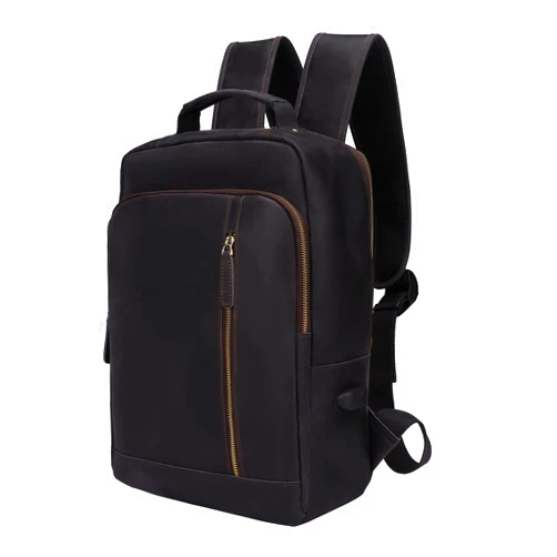 ZHYOL Leather Backpack For Men,15.6