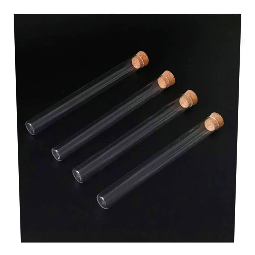 Pangyoo PYouo-Big Test Tubes, 20pcs/lot Clear Flat Bottom Glass Test Tube, 15x150mm, with Cork Stoppers, for School Laboratory Supplies
