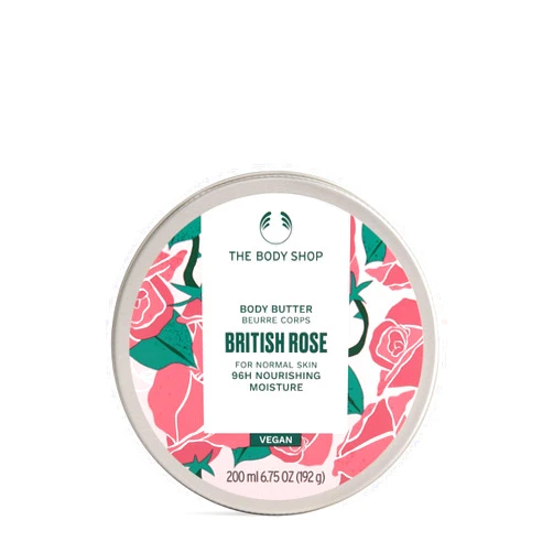 The Body Shop British Rose Body Butter – Nourishing & Moisturizing Skincare for Normal Skin – Vegan – 6.75 oz