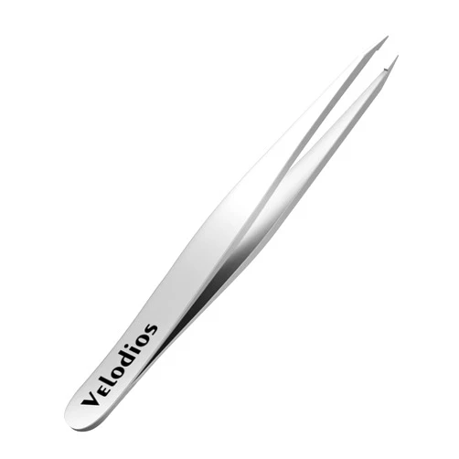 Velodios Pointed Tweezers for Women Facial Hair, Professional Precision Eyebrow Tweezers, Best Tweezers for Eyebrow, Facial Hair,Chin Hair and Ingrown Hair Removal, Premium Needle Nose Tweezers