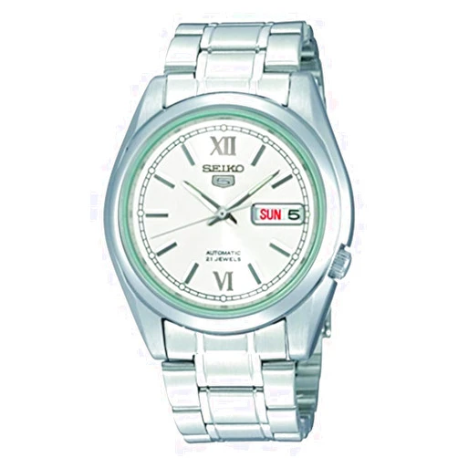 Seiko Mens Analogue Automatic Watch with Stainless Steel Strap SNKL51K1, Silver, Bracelet