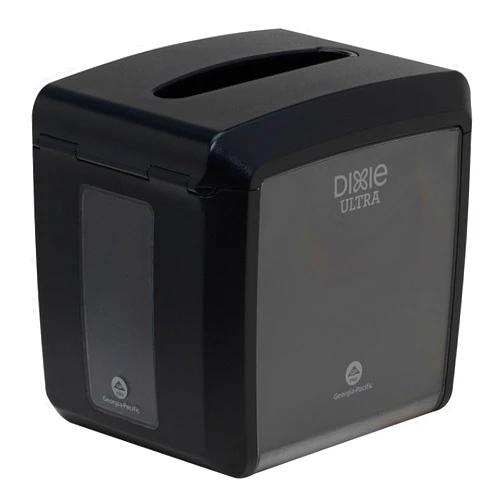 Georgia-Pacific Dixie Ultra Tabletop Interfold Napkin Dispenser by GP PRO (Georgia-Pacific), Black, 54527A, Holds 275 Napkins, 7.600