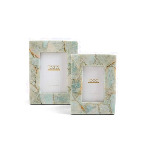 Two's Company Tozai Amazonite Set of 2 Photo Frames