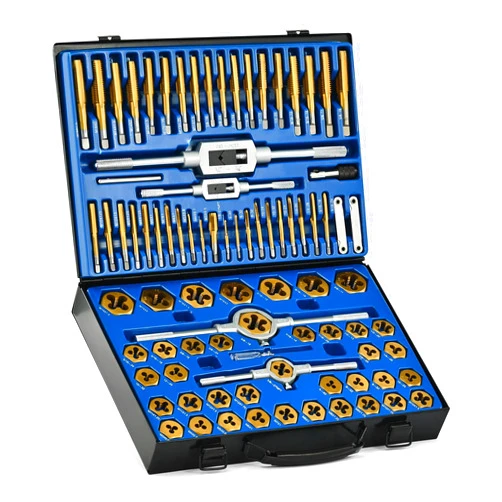 Orion Motor Tech 86pc Tap and Die Set, SAE & Metric Tap Set and Die Tool Set for Internal and External Threading, Coarse and Fine Threading Rethreading Tool Kit with Carrying Case