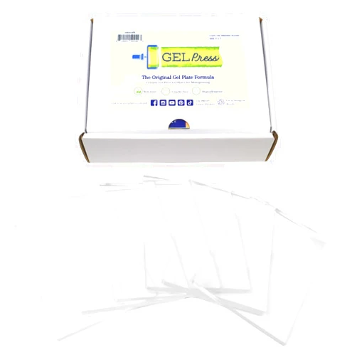 Gel Press Monoprinting Print Plates – 5” x 7” Gel Plate Class Pack Value Pack - Printmaking Supplies - Reusable Gel Printing Plates for Press Art for Card Making, Scrapbooking, Arts and Crafts 6-Pack