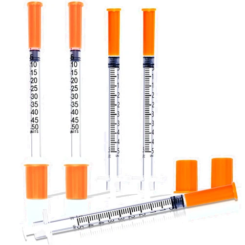 DPEI XUAN 0.5ml Syringe 31G 5/16 Inch, Individually Wrapped, Pack of 100