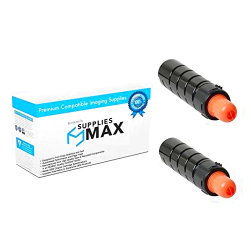 SuppliesMAX Compatible Replacement for Canon imageRUNNER Advance 4045/4051/4245/4251 Black Toner Cartridge (2/PK-34200 Page Yield) (GPR-42) (4791B003AA_2PK)