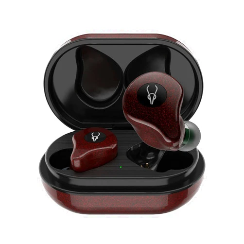 ICESOMNUS Sabbat E16【Astria Coaxial Acoustic Architecture】 Wireless Earbuds Blutooth 5.2 in-Ear HiFi Stereo Headphones with Built-in Mic and Charging Case Suitable for iOS, Android(Neon Red)