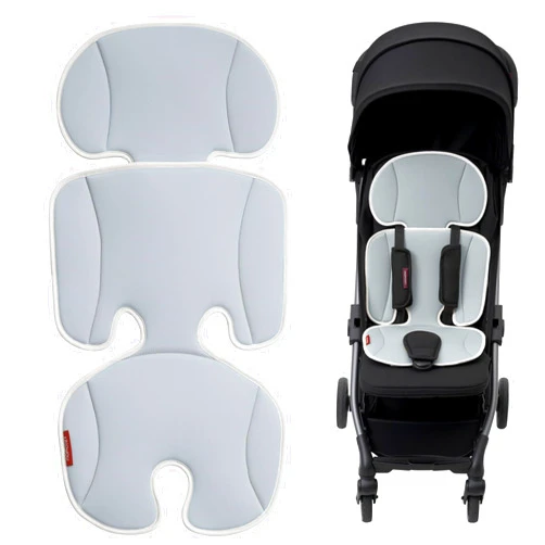 Momcozy Stroller Cooling Pad | Universal Soft Cooler Pad, Breathable & Adjustable Car Seat Liner | Detachable 2-Piece Cooling Cushion | Fits Strollers, Car Seat, High Chair, Bassinet, Swing