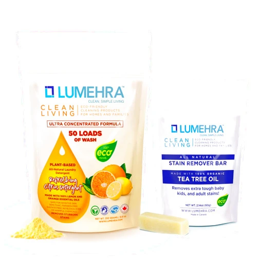 Lumehra Bundles Lumehra's Laundry Detergent 50 Loads + Stain Remover Stick Citrus
