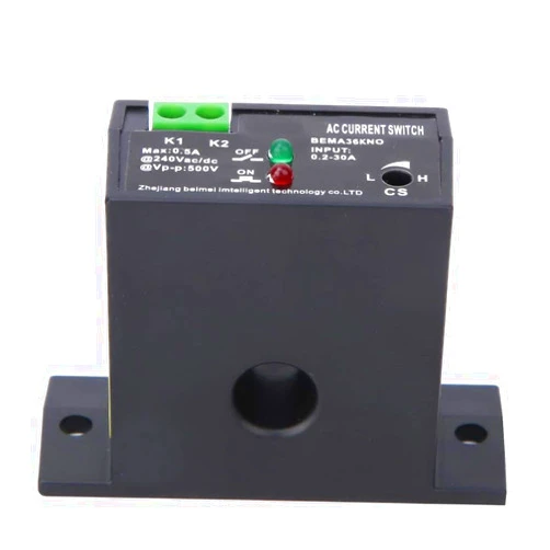 Ottjakin Adjustable Flameproof AC Current Sensing Switch - Self-Powered 0.2~30A IP30 Normally Open