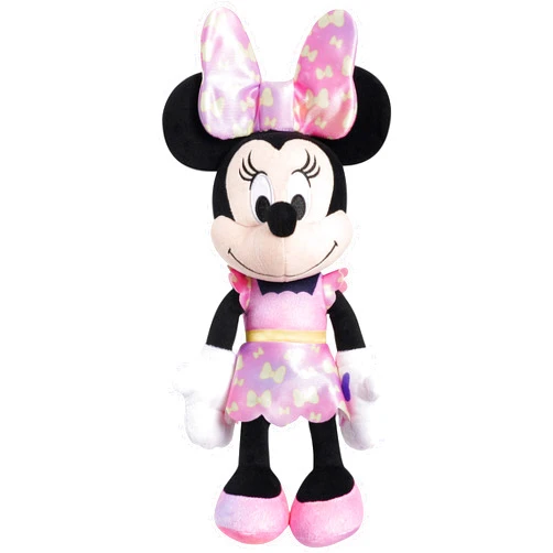 Just Play Disney Junior Minnie Mouse Fashion Bow 14-inch Plush Stuffed Animal with Lights and Sounds, Kids Toys for Ages 3 Up by Just Play