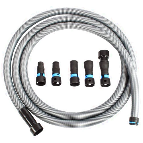 Cen-Tec Systems 94709 Quick Click 16 Ft. Hose for Home and Shop Vacuums with Expanded Multi-Brand Power Tool Adapter Set for Dust Collection