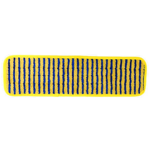 Rubbermaid Commercial Products RCP Q810 Microfiber Scrub Pad 18 X 5 Yellow/Blue - Case of 6