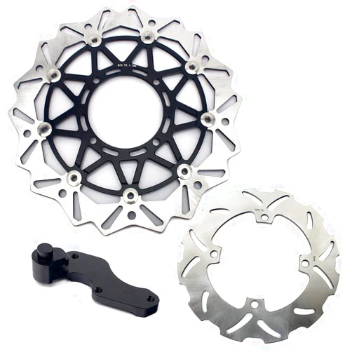 TOFR KX250F 2004-2005 320MM Front Rear Brake Rotor Bracket for Kawasaki KX125 KX250 2003-2005