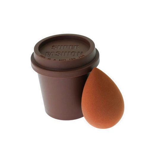 Purie Makeup Sponge with Cup Case, Beauty Sponge Blenders for Liquid Foundation, Cream and Powder