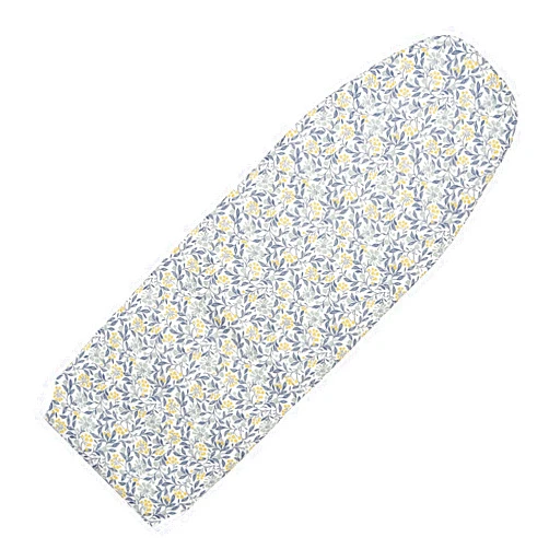 Seiritex Over The Door Ironing Board Cover 14 x 42 inch, Thick Padding and Heat Reflective with Hook and Loop Fasteners, 3 Layers Iron Board Cover (Flora)