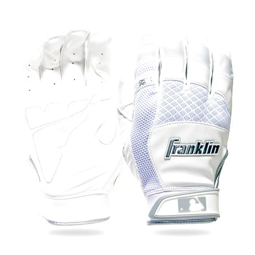 Franklin Sports MLB Baseball Batting Gloves - Shok-Sorb X Batting Gloves for Baseball + Softball - Adult + Youth Padded Non-Sting Batting Glove Pairs - Multiple Colors + Sizes