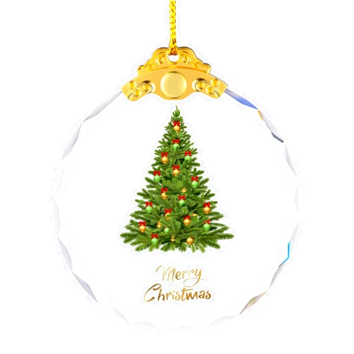 YouerCrystal Christmas 2023 Crystal Decoration Hanging Ornament, Shiny Decor Ornament Decoration for Christmas Tree, Crystal Home Decor Xmas Gifts (Christmas Tree)