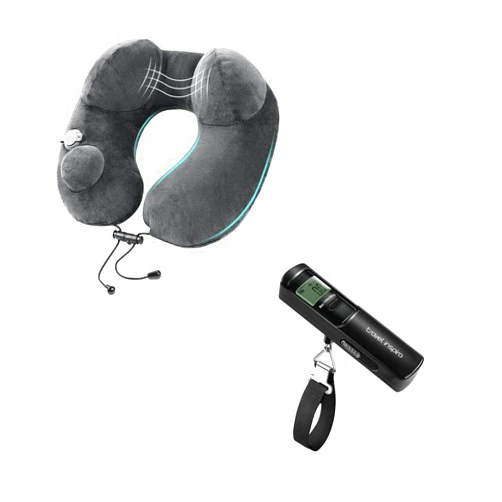 travel inspira Inflatable Travel Pillow and Luggage Scale Battery-Free