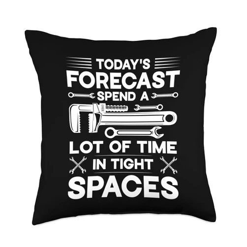 I love my Pipefitter Clothing Plumbing Tools Tools Stickers Plumbing Wrench Pipefitters Throw Pillow, 18x18, Multicolor