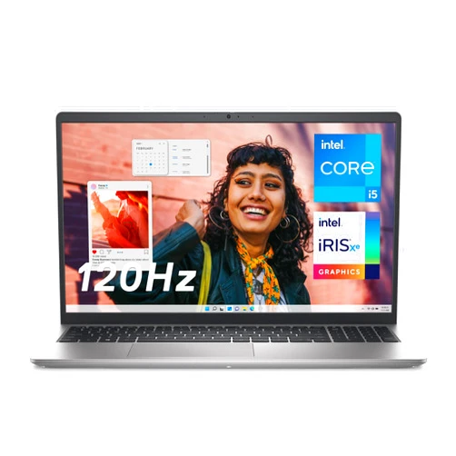Dell Inspiron 3530 Laptop - 15.6-inch FHD 120Hz Display, Intel Core i5-1334U Processor, 16GB DDR4 RAM, 512GB SSD, Intel Iris Xe Graphics, Windows 11 Home, Migrate Services - Platinum Silver (Aluminum)