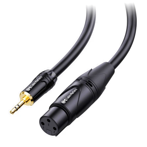 Cable Matters Unbalanced 3.5mm to XLR Cable 10 ft, Male to Female XLR to 1/8 Inch Cable, XLR to 3.5mm Cable, 1/8 to XLR Cable - 10 Feet