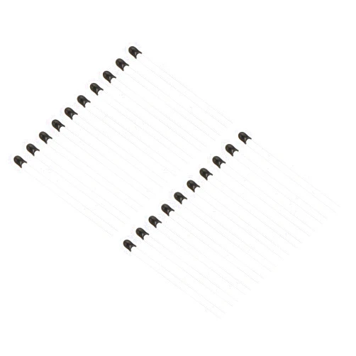 PATIKIL NTC Thermistors Resistors, 20Pcs 10K Ohm MF52-103 1% Accuracy High Sensitivity Current Limiter Temperature Sensor for Measuring Temperature Black