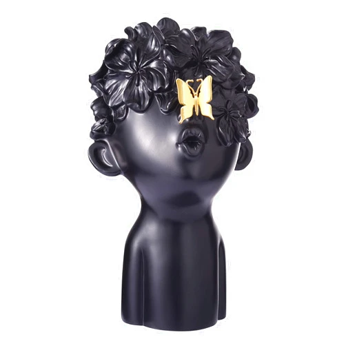 Notakia Modern and Simple Sculptures Home Decor Statues Sculptures Decoration Resin Figure Gift (one Black Big Size)