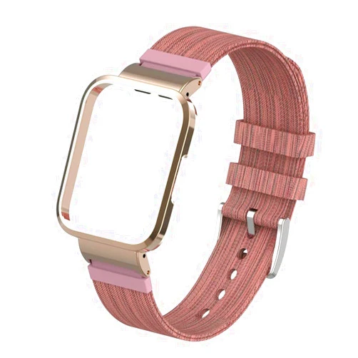 Okika Canvas Strap for Xiaomi Redmi Watch 2 Lite Bracelet Sport Watchband with Metal Case for Smartwatches accessories