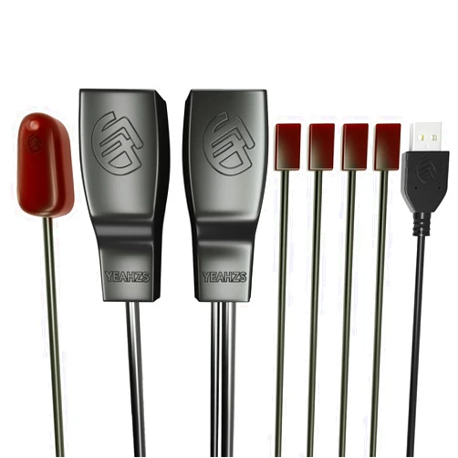 SZBJ IR Repeater,IR Remote Control Extender,Infrared Repeater System,Apply to Cat6/Cat5e/Cat8 Ethernet Cable Connection(Four Head ir emitter)
