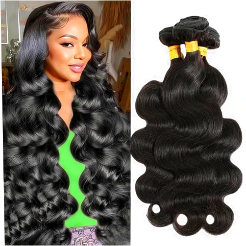 Aptatuse Body Wave Bundles Human Hair 18 20 22Inch 14A Human Hair Bundles 100% Unprocessed Brazilian Virgin Hair Extensions for Women Natural Black