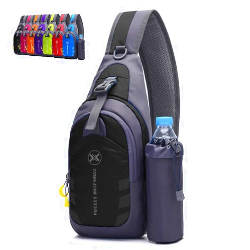 Peicees Chest Crossbody Sling Backpack Bag Travel Bike Gym Daypack for Women Men